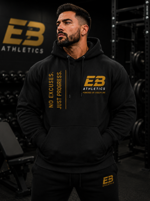 ChatGPT Image Aug 18, 2026, 01_20_59 PM EB Athletics No Excuses Powered by Discipline Hoodie